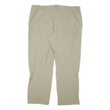 KLEPPER Womens Regular Beige Polyester Blend Zip Trousers W40 L28 Outdoor Casual