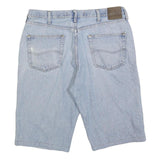 LEE Mens Shorts Blue Relaxed Fit Denim L W36 Casual Cotton Blend