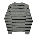 Tommy Hilfiger Striped Jumper - Medium Grey Cotton