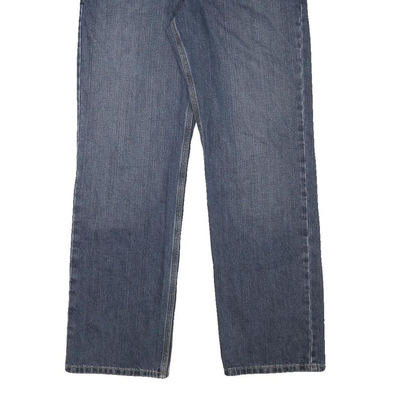 CARHARTT Mens Blue Regular Straight Denim W30 L30 Workwear Zip Closure Jeans