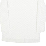 TED BAKER Womens White Plain Crew Neck Basic Knit Jumper XS Cotton Blend