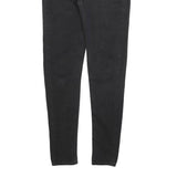 LEVI'S 535 Womens Slim Black Denim Raw Zip W27 L30 Slim Fit Skinny Jeans