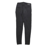 LEVI'S 535 Womens Slim Black Denim Raw Zip W27 L30 Slim Fit Skinny Jeans
