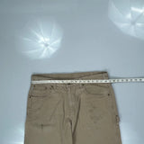 Carhartt Carpenter Trousers - 37W 30L Khaki Cotton