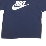NIKE Mens Blue Graphic T-Shirt L Short Sleeve Crew Neck Cotton Blend Casual