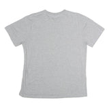 Mens Grey Cotton Graphic T-Shirt M Short Sleeve Crew Neck Casual Everyday