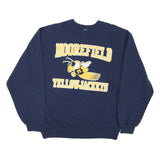 JERZEES Mens Navy Blue Moorefield Yellowjackets Crew Neck S Sweatshirt Retro