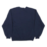 JERZEES Mens Navy Blue Moorefield Yellowjackets Crew Neck S Sweatshirt Retro