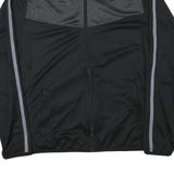 NIKE Mens Black & Grey Zip Jacket M Polyester Blend Sportswear Athletic Fit