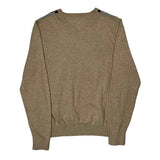 Tommy Hilfiger Argyle Sweater - Medium Beige Cotton