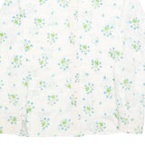 SPERLA Womens White Printed Shirt Long Sleeve Button Neck M Floral Pattern