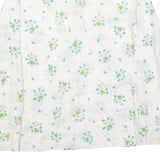SPERLA Womens White Printed Shirt Long Sleeve Button Neck M Floral Pattern