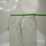 Dickies Carpenter Trousers - 34W 31L White Cotton