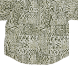 POUNDTREE AND YORKE Mens Green & Cream Cotton Blend Casual Shirt XL Tropical