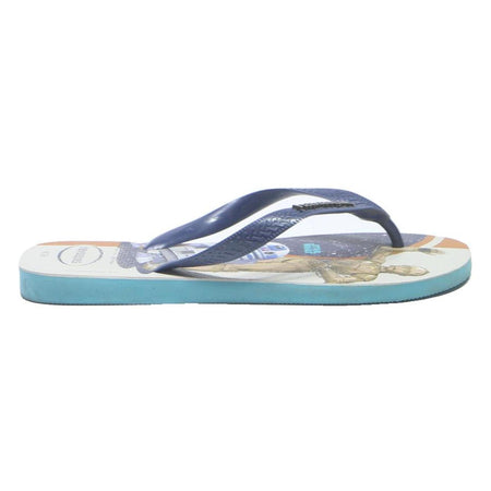 HAVAIANAS Mens Flip Flops Sandals Blue Polyester Blend UK 10 Casual Beachwear