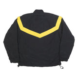 UNICOR Mens Black & Yellow U.S. Army Logo Zip Up Nylon Jacket M Lightweight