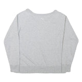 PUMA Womens Grey Cotton Blend Crew Neck Sweatshirt XL Casual Pullover