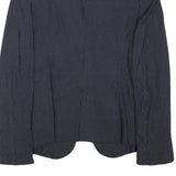 ZARA BASIC Womens Navy Blue & White Polka Dot Blazer Jacket S Polyester Blend