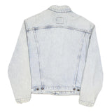 LEVI'S Mens Blue Denim Cotton Blend Trucker Jacket L Classic Button Closure