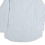 TOMMY HILFIGER Mens Blue & Green Checked Shirt XL Classic Cotton Long Sleeve