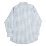 TOMMY HILFIGER Mens Blue & Green Checked Shirt XL Classic Cotton Long Sleeve
