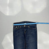 True Religion Contrast Stitch Jeans - 31W US 6 Blue Cotton