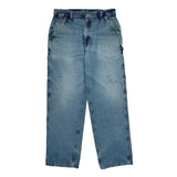 Dungaree Fit Carhartt Double Knee Carpenter Jeans - 32W 32L Blue Cotton