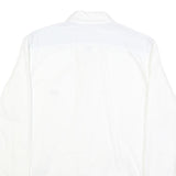 LEVI'S Mens White Plain Shirt S Classic Casual Button-Down Collar Cotton