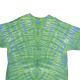 THE MOUNTAIN Mens Green & Blue Tie Dye Graphic T-Shirt XL Short Sleeve Crew Neck
