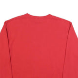 CHAMPION Mens Red Sweatshirt L Crew Neck Cotton Blend Pullover Classic