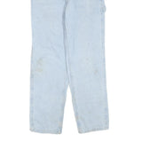 DICKIES Womens Regular Light Blue Denim Jeans W28 L28 Workwear Style Zip Closure