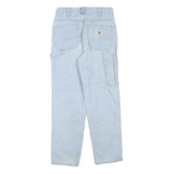 DICKIES Womens Regular Light Blue Denim Jeans W28 L28 Workwear Style Zip Closure