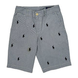 Polo By Ralph Lauren Striped Chino Shorts - Medium White Cotton