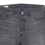 LEVI'S Mens Denim Black Cut-Off Shorts XL W33 Casual Raw Hem