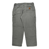 Carhartt Cargo Carpenter Trousers - 36W 30L Grey Cotton