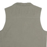 MODE MILLE Mens Beige Utility Jacket L Polyester Blend Plain Multipocket Zip