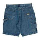 Wrangler Carpenter Shorts - 36W 10L Blue Cotton