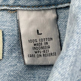 Levis Denim Shirt - Large Light Wash Cotton
