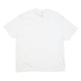LEVI'S Mens White Crew Neck Plain T-Shirt XL Cotton Blend Short Sleeve