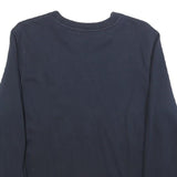TOMMY HILFIGER Mens Navy Blue Crew Neck XS Cotton Blend Sweatshirt Casual