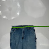 Carhartt Double Knee Carpenter Jeans - 34W 32L Blue Cotton