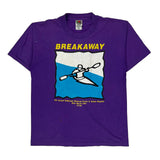 Fruit Of The Loom Graphic T-Shirt - Large Purple Cotton Blend