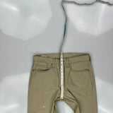 Levis Trousers - 32W 31L Khaki Cotton