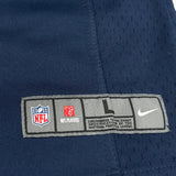 Seattle Seahawks Nike Nfl Football Jersey - Large Navy Polyester