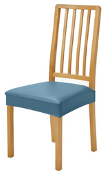 Anyseat Lake Blue PU Leather Chair Cover – Slipcover for Dining, Kitchen, Hotel, Banquet & Living Room Chairs