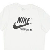 NIKE Mens White Classic Graphic T-Shirt S Short Sleeve Crew Neck Sportswear