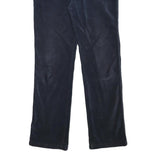 ARMANI JEANS Womens Navy Blue Regular Fit Straight Trousers W30 L30 Zip