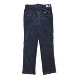 ARMANI JEANS Womens Navy Blue Regular Fit Straight Trousers W30 L30 Zip