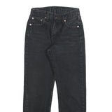 LEVI'S 534 02 Womens Jeans Black Regular Straight Denim Medium W23 L28 Zip