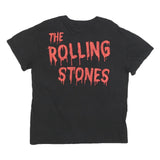 THE ROLLING STONES Womens Black Graphic T-Shirt XL Short Sleeve Crew Neck Band